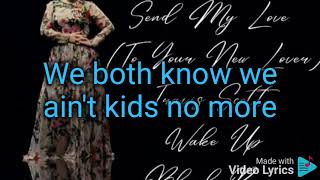 Adele  Send My love to Your New LoverLyrics video [upl. by Edylc965]