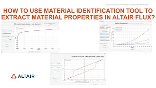 How to use material identification tool to extract material properties in Altair Flux [upl. by Meyeroff]