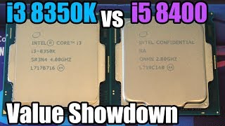 i3 8350K vs i5 8400 CPU Showdown  Which Is Better Value [upl. by Googins]