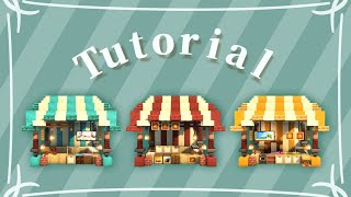 Minecraft  How To Build a Easy Market Stall  Tutorial  Survival Designs [upl. by Yelsha366]