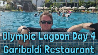 Olympic Lagoon Day 4  Garibaldi Restaurant  More sun and fun from Paphos [upl. by Dirfliw192]