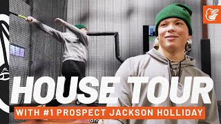 House Tour with 1 Prospect Jackson Holliday  Baltimore Orioles [upl. by Nylessoj]