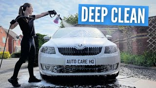 Exterior Deep Clean  Dirty Skoda Octavia Detailing [upl. by Nobe443]