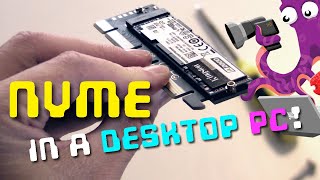 🔧 How to install an NVMe SSD in an old desktop PC with a PCIe slot adaptor [upl. by Assenav]