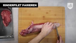 Otto Wilde Tutorials  Rinderfilet parieren [upl. by Marcus498]