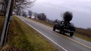 Cummins 24 valve Rolling coal with Quadzilla Adrenaline [upl. by Quillan]