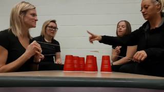 Cup stacking team building exercise [upl. by Paquito]