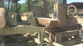 Hurdle Machine Works Cross Tie Sawmill part 2  Roses Sawmill  Mill1 [upl. by Tildie]