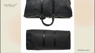 Louis Vuitton Damier Graphite Keepall 55 Bandouliere  The Relux [upl. by Anevad]