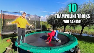 10 EASY TRAMPOLINE TRICKS ANYONE CAN DO [upl. by Brouwer357]