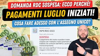 💶 PAGAMENTI Reddito di cittadinanza Luglio Domande sospese Ecco perchè [upl. by Dafodil]