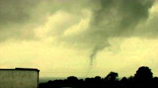 Tornado Touchdown  Kildare  Meath Border Ireland  No Watermark [upl. by Ellswerth730]