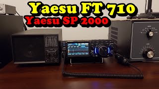 Yaesu FT 710 and Yaesu SP 2000 external speaker [upl. by Orimisac]