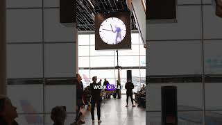 Man in the clock  Amsterdam Airport Schiphol [upl. by Enrico500]