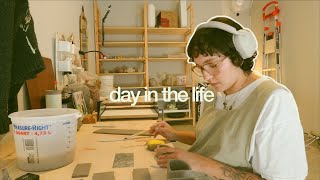 day in the life of a 24 yo artist 🍅 getting that work life balance [upl. by Bealle]