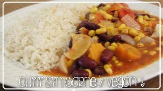 Chili Sin Carne  Recette Vegan [upl. by Annaitat583]