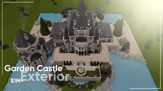 Garden Castle Exterior 1M  Roblox Bloxburg [upl. by Eerehs]