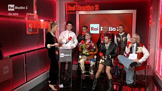 Intervista ai Bnkr44 3ª serata  Radio2 a Sanremo [upl. by Batholomew]