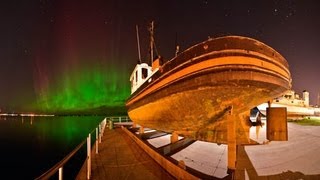 Northern Lights Aurora Borealis over Traverse City and Leelanau  111312 [upl. by Batsheva]