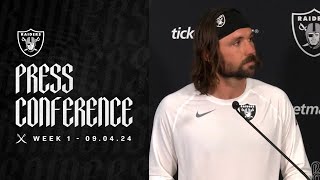 Gardner Minshew and Christian Wilkins Presser  9424  Raiders  NFL [upl. by Melleta749]