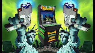 RAMPAGE CLASSIC ARCADE RETRO VIDEO GAME BALLY MIDWAY 1986 rampage movie [upl. by Annaihs969]