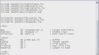 Masm32 Hacks Create an AutoTyper for Notepad [upl. by Eenobe]