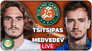 TSITSIPAS vs MEDVEDEV  French Open 2021  LIVE GTL Tennis Watchalong [upl. by Calloway]