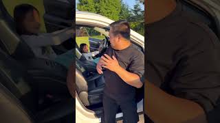 Car horn prank on dad 🚗🥰😱🤣✅🌈❤️🚀 [upl. by Einahpehs]