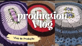 Vlog de produção 20tão tapetinho croche vintão [upl. by Salita]