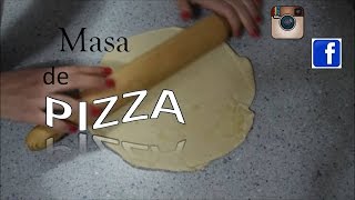 Masa de pizza  Casera  Fácil [upl. by Fiedling]