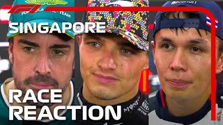 Drivers Reaction After the Race  2024 Singapore Grand Prix [upl. by Nollahs]