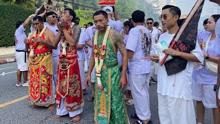 Phuket Vegetarian Festival 2024 Follow street procession Nine Emperor Gods Festival Thailand กินเจ [upl. by Coppola]