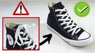 How To Lace Converse Without Tying 3 SLIP ON HACKS [upl. by Welles]