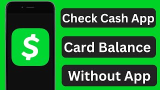 How to Check Cash App Card Balance  How to Check Cash App Card Balance Without App [upl. by Arther]