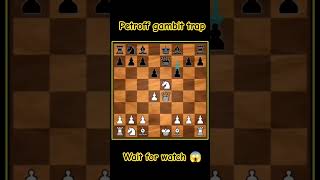 Petroff Gambit Trap 🤯Chess shorts trendingshorts trap chess learnchesstrapin30seconds views [upl. by Anson]