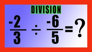 ✅👉 Division de fracciones negativas ✅ FRACCIONES NEGATIVAS [upl. by Garrek]