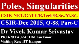 Singularities Poles Meromorphic function Dec 2015 PartC Q88 Study Material of CSIR UGC maths [upl. by Capwell789]