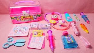 3 Minutes Satisfying with Unboxing HELLO KITTY Doctor Set ASMR No Talking [upl. by Neely]