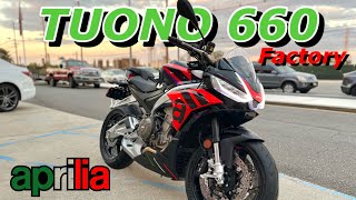 2023 Aprilia Tuono 660 Factory First Ride and Review [upl. by Yvonne825]