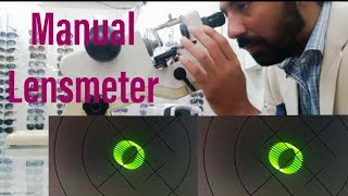 Manual lensometer Practical demonstration [upl. by Yvon627]