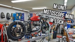 Motogadget Munit Motoscope mini and MLock on a Triumph hardtail [upl. by Worsham]