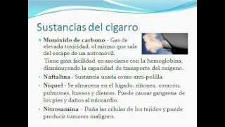 Que sustancias tiene el cigarro y sus efectos perjudiciales [upl. by Shargel]