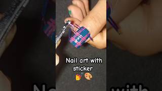 Nail art sticker ❤ nailart viralshort youtubeshorts art beauty hacks cute viralvideo [upl. by Buonomo]