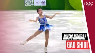 14yearold Chinese Sensation 🤩 Gao Shiqis Figure Skating Performance at Gangwon2024 ⛸️ [upl. by Enovad]