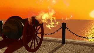 Ramadan Cannon 3D Animation  مدفع الافطار [upl. by Bast]