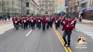 QCSB quotNotre Dame Fight Songquot  2023 Philadelphia St Patricks Day Parade [upl. by Eimrots46]