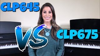 Yamaha Clavinova CLP 645 vs CLP 675 中文字幕。 [upl. by Borgeson]