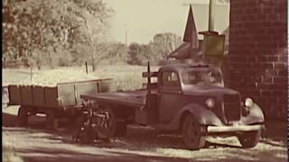 Film Footage of Corn Silage Harvesting and a Bale Gun circa 1954 [upl. by Ranit]