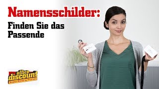 Das richtige Namensschild für meine Veranstaltung [upl. by Irod]