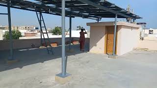 solar system installation 2024 20kw on grid solar Karachi [upl. by Ordnasil]